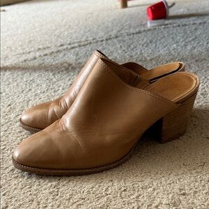 Madewell Tan Leather Women's Mules